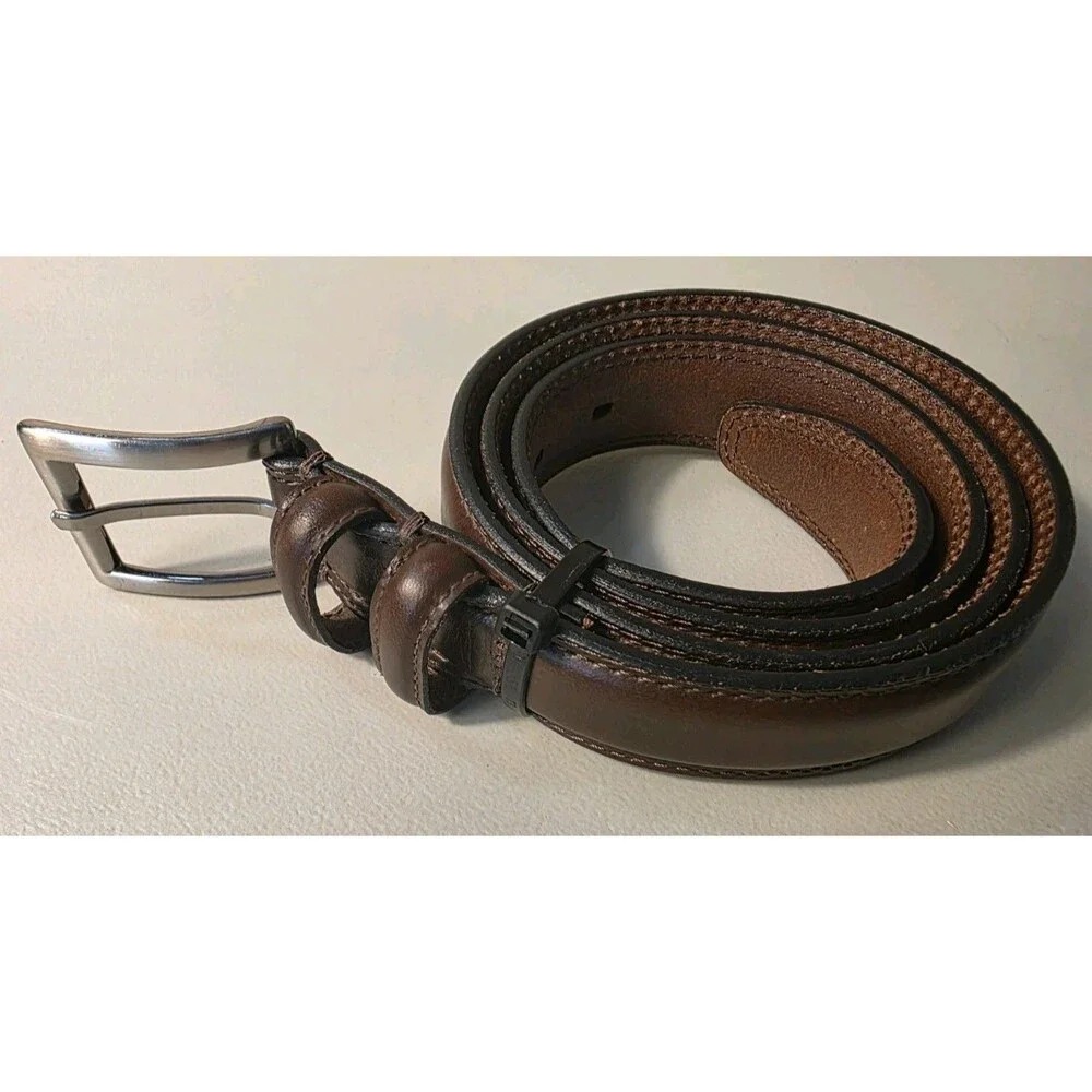 Axcess Leather Belt Mens Size 36 Argentina Brown
